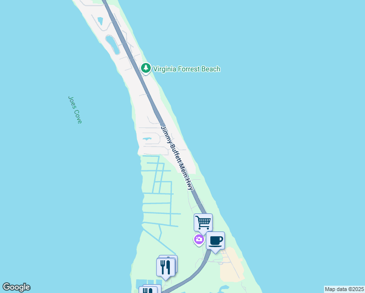 map of restaurants, bars, coffee shops, grocery stores, and more near 1501 Northeast Ocean Boulevard in Stuart