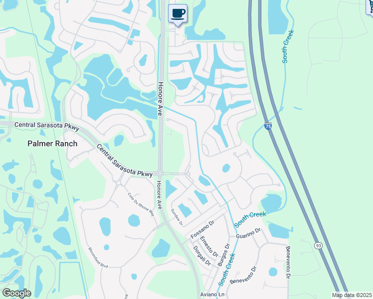 map of restaurants, bars, coffee shops, grocery stores, and more near 11086 Sandhill Preserve Drive in Sarasota