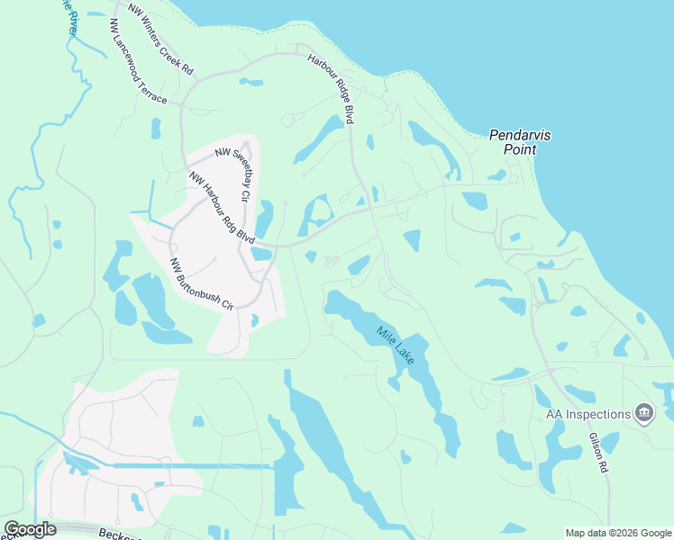 map of restaurants, bars, coffee shops, grocery stores, and more near 2117 Northwest Greenbriar Lane in Palm City