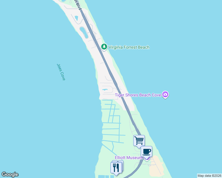 map of restaurants, bars, coffee shops, grocery stores, and more near 1550 Northeast Ocean Boulevard in Stuart