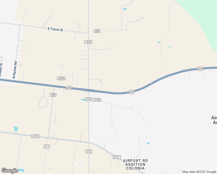 map of restaurants, bars, coffee shops, grocery stores, and more near 2025 Texas 285 in Falfurrias