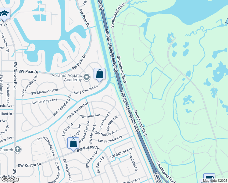 map of restaurants, bars, coffee shops, grocery stores, and more near 4073 Southwest Kidd Court in Port St. Lucie