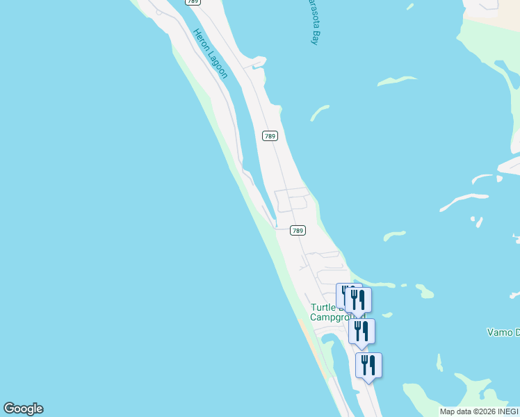 map of restaurants, bars, coffee shops, grocery stores, and more near 8550 Sanderling Road in Sarasota