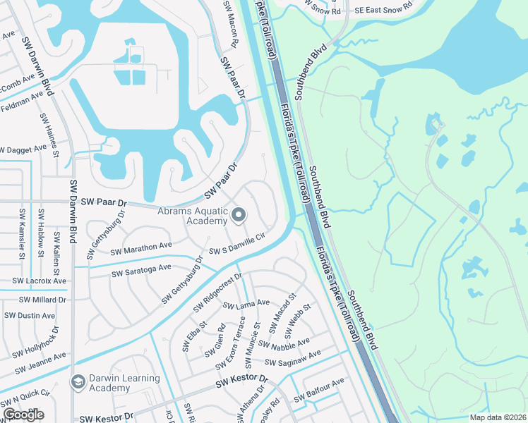 map of restaurants, bars, coffee shops, grocery stores, and more near 3904 Southwest Leesburg Street in Port St. Lucie