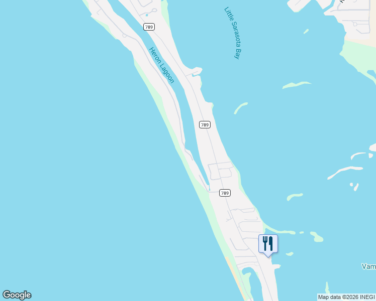map of restaurants, bars, coffee shops, grocery stores, and more near 8445 Sanderling Road in Sarasota