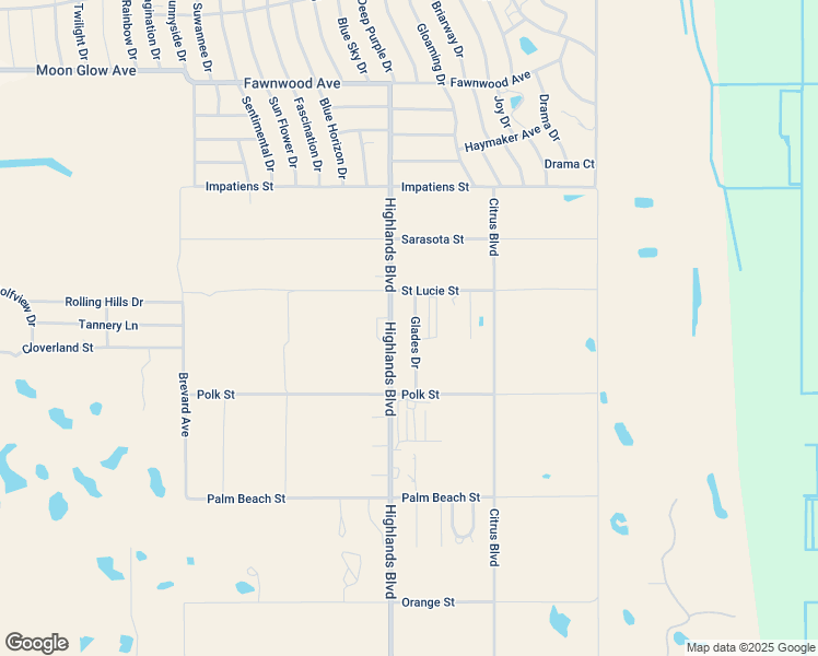 map of restaurants, bars, coffee shops, grocery stores, and more near 9 Glades Drive in Lake Placid