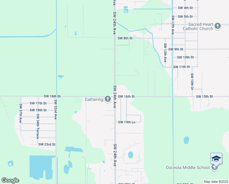 map of restaurants, bars, coffee shops, grocery stores, and more near 1544 Southwest 24th Avenue in Okeechobee