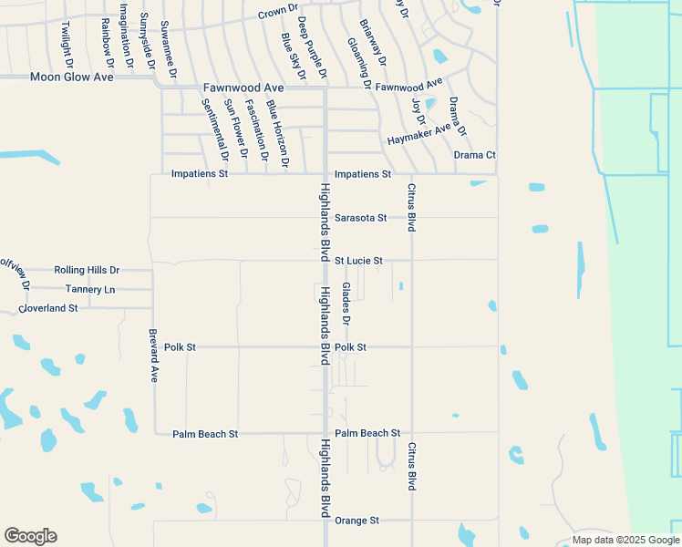 map of restaurants, bars, coffee shops, grocery stores, and more near 9 Glades Drive in Lake Placid