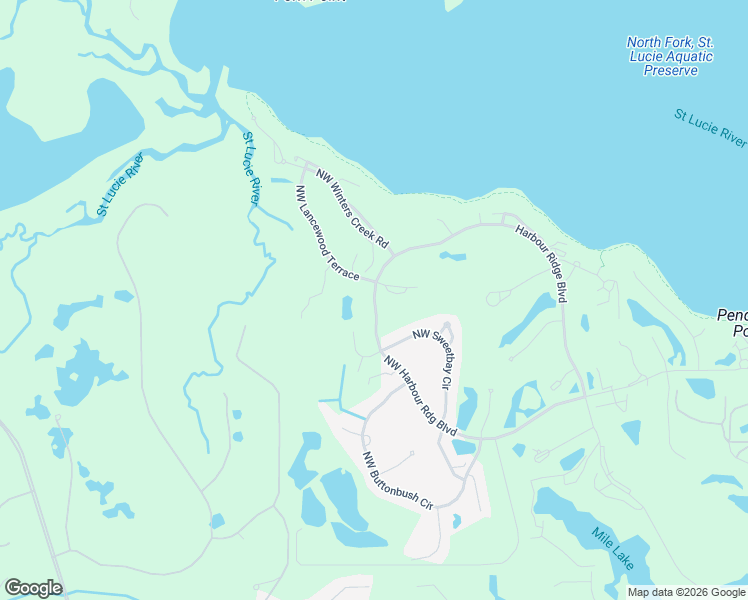 map of restaurants, bars, coffee shops, grocery stores, and more near 12401 Northwest Harbour Ridge Boulevard in Palm City