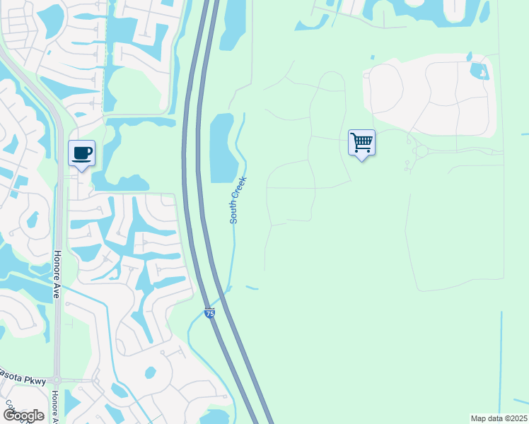 map of restaurants, bars, coffee shops, grocery stores, and more near Highway 93 in Sarasota