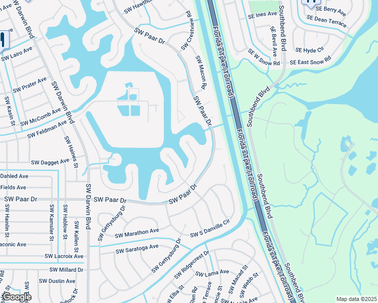 map of restaurants, bars, coffee shops, grocery stores, and more near 277 Egret Landing in Port St. Lucie