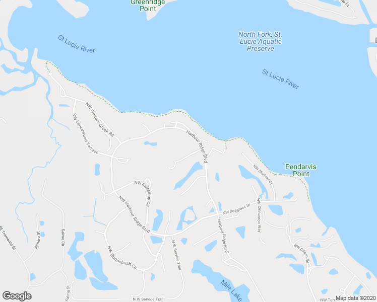 map of restaurants, bars, coffee shops, grocery stores, and more near 2008 Northwest Laurel Oak Lane in Palm City
