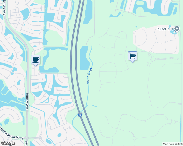 map of restaurants, bars, coffee shops, grocery stores, and more near 8301 Telegraph Road in Sarasota