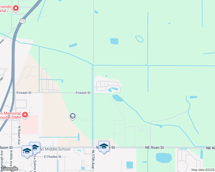 map of restaurants, bars, coffee shops, grocery stores, and more near 2552 Northeast Turner Avenue in Arcadia