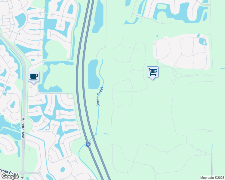 map of restaurants, bars, coffee shops, grocery stores, and more near 8301 Telegraph Road in Sarasota