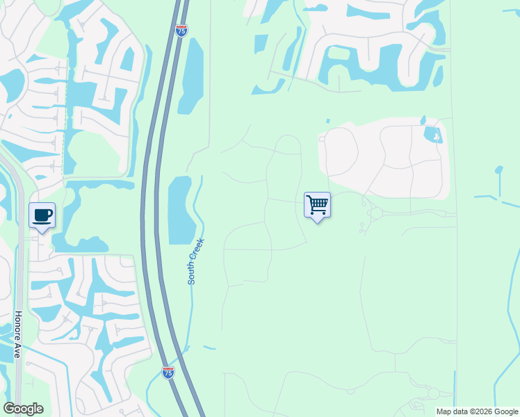 map of restaurants, bars, coffee shops, grocery stores, and more near 8276 Ibis Street in Sarasota