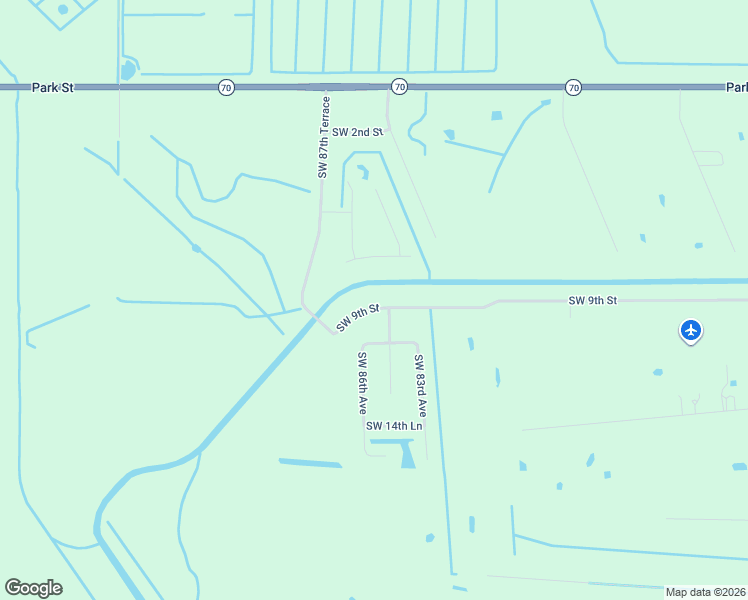 map of restaurants, bars, coffee shops, grocery stores, and more near 8575 Southwest 9th Street in Okeechobee