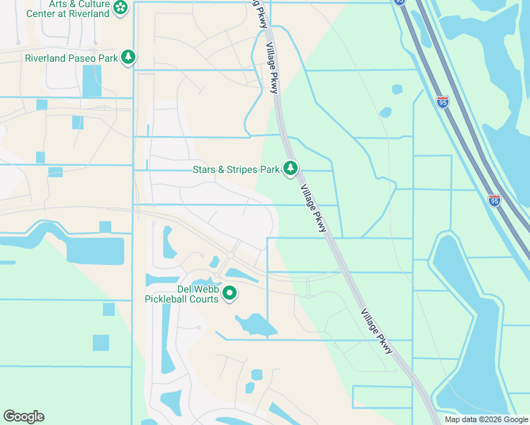 map of restaurants, bars, coffee shops, grocery stores, and more near 13381 Southwest Gingerline Drive in Port St. Lucie