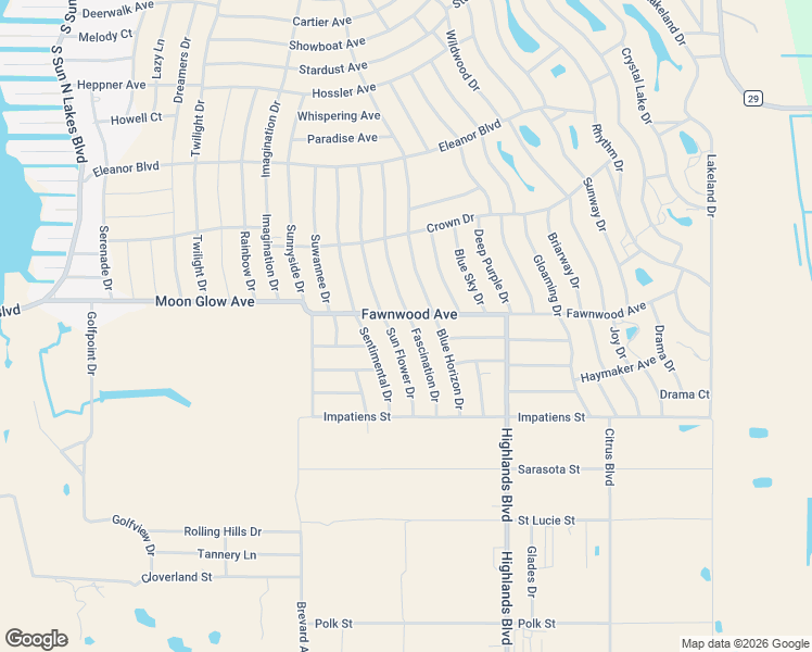 map of restaurants, bars, coffee shops, grocery stores, and more near 128 Fascination Drive in Lake Placid