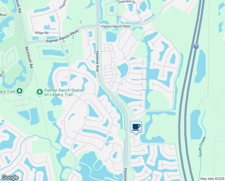 map of restaurants, bars, coffee shops, grocery stores, and more near 7944 Bergamo Avenue in Sarasota
