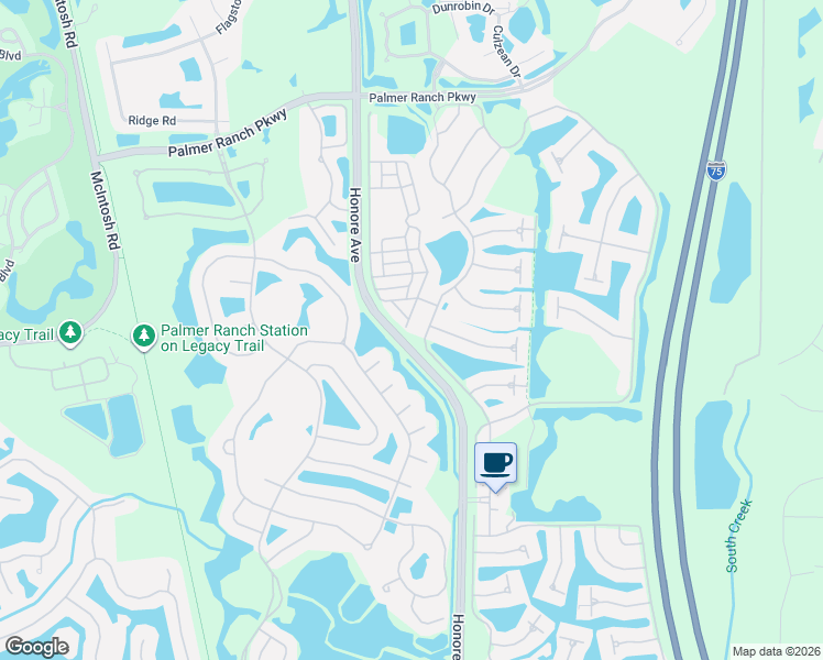 map of restaurants, bars, coffee shops, grocery stores, and more near 7944 Bergamo Avenue in Sarasota