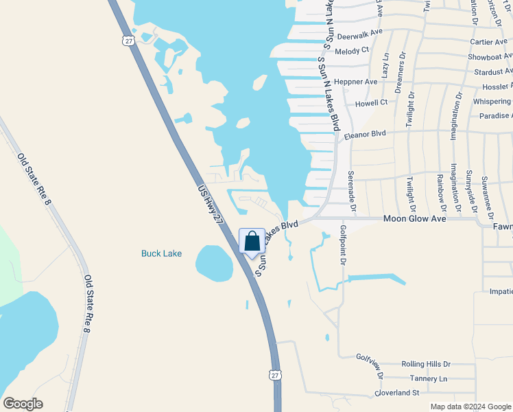 map of restaurants, bars, coffee shops, grocery stores, and more near 118 Country Club Drive in Lake Placid