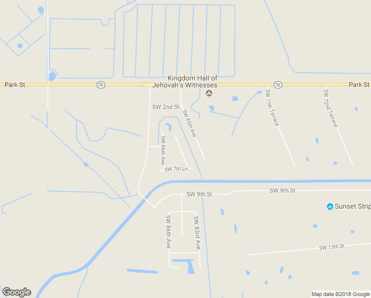 map of restaurants, bars, coffee shops, grocery stores, and more near 562 Southwest 86th Terrace in Okeechobee