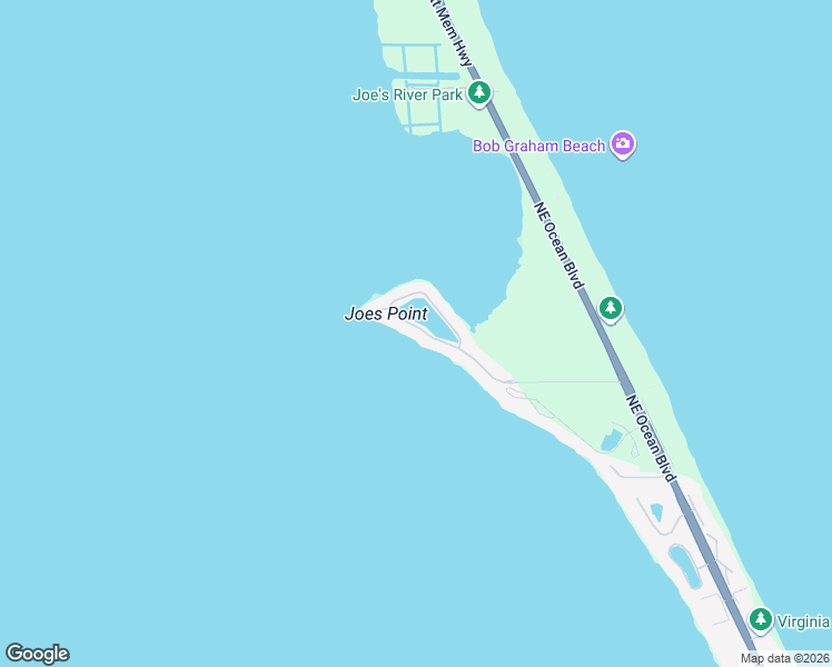 map of restaurants, bars, coffee shops, grocery stores, and more near 4220 Northeast Joes Point Road in Stuart