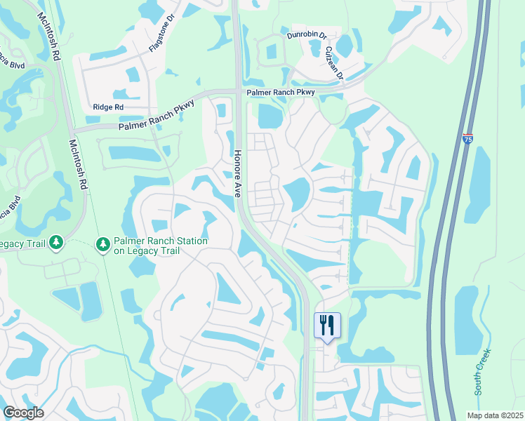 map of restaurants, bars, coffee shops, grocery stores, and more near 5376 Eliseo Street in Sarasota