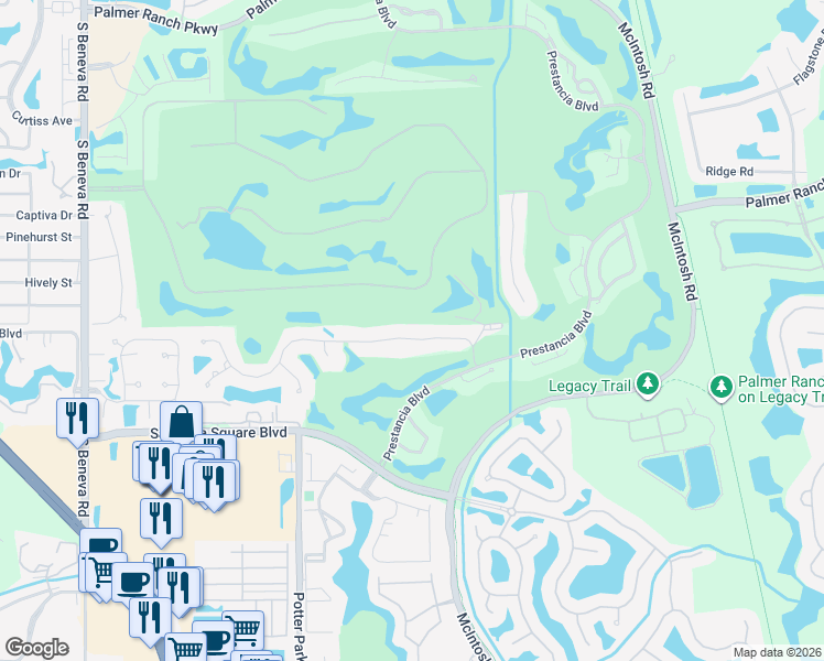 map of restaurants, bars, coffee shops, grocery stores, and more near 4227 Boca Pointe Drive in Sarasota