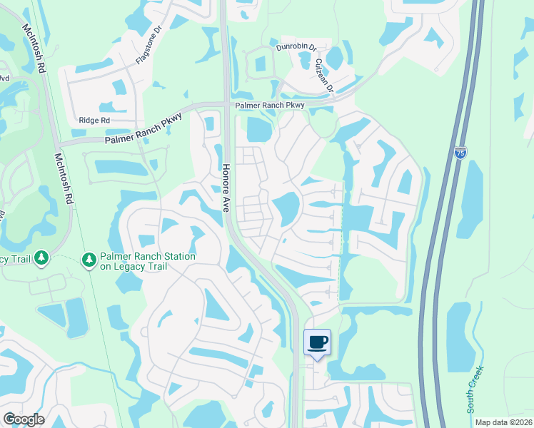 map of restaurants, bars, coffee shops, grocery stores, and more near 5400 Eliseo Street in Sarasota