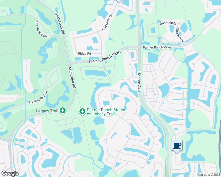 map of restaurants, bars, coffee shops, grocery stores, and more near 8110 Deerbrook Circle in Sarasota