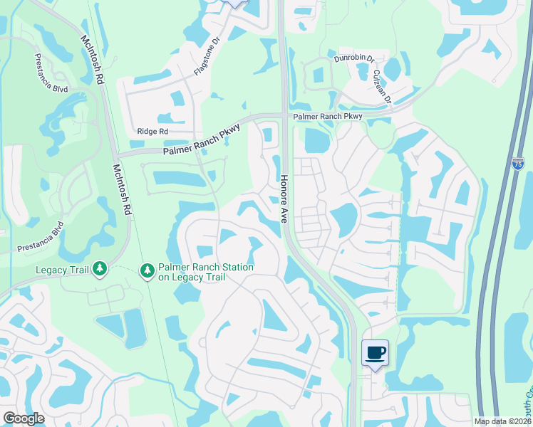 map of restaurants, bars, coffee shops, grocery stores, and more near 5236 Parisienne Place in Sarasota