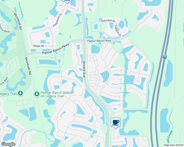 map of restaurants, bars, coffee shops, grocery stores, and more near 5373 Davini Street in Sarasota
