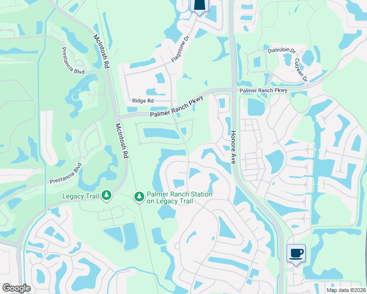map of restaurants, bars, coffee shops, grocery stores, and more near 8110 Deerbrook Circle in Sarasota