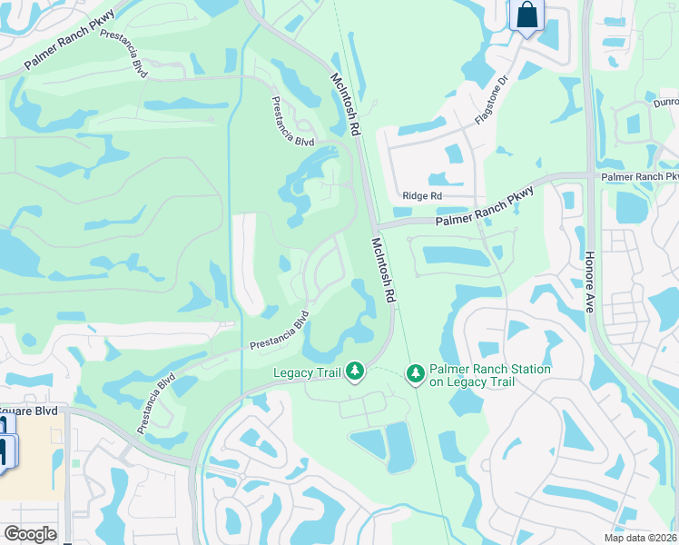 map of restaurants, bars, coffee shops, grocery stores, and more near 7249 Villa D Este Drive in Sarasota