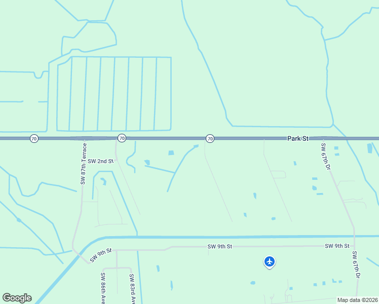 map of restaurants, bars, coffee shops, grocery stores, and more near 143 Southwest 77th Terrace in Okeechobee