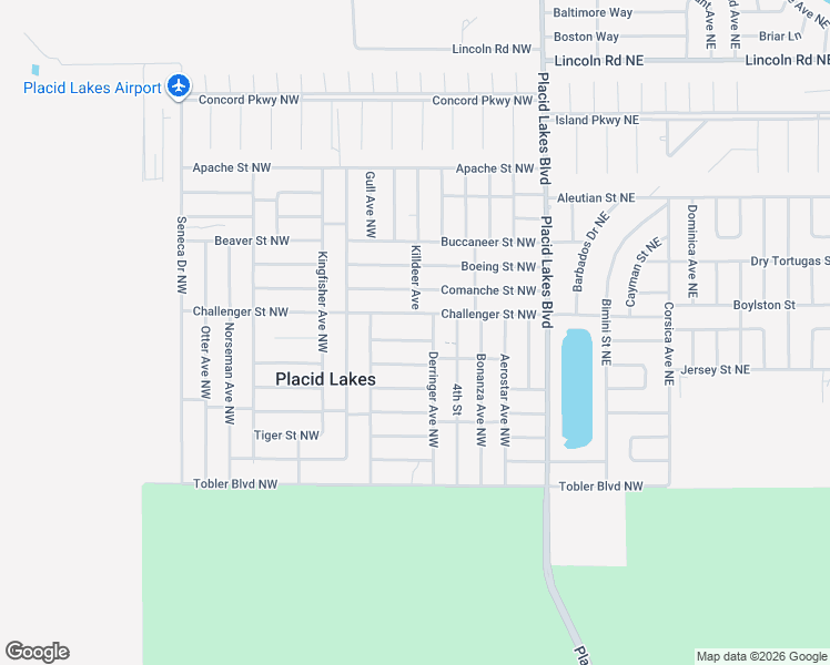 map of restaurants, bars, coffee shops, grocery stores, and more near 103 Chieftain Street Northwest in Lake Placid