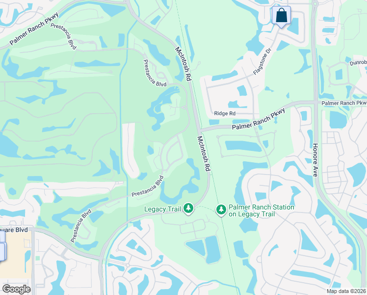 map of restaurants, bars, coffee shops, grocery stores, and more near 7249 Villa D Este Drive in Sarasota