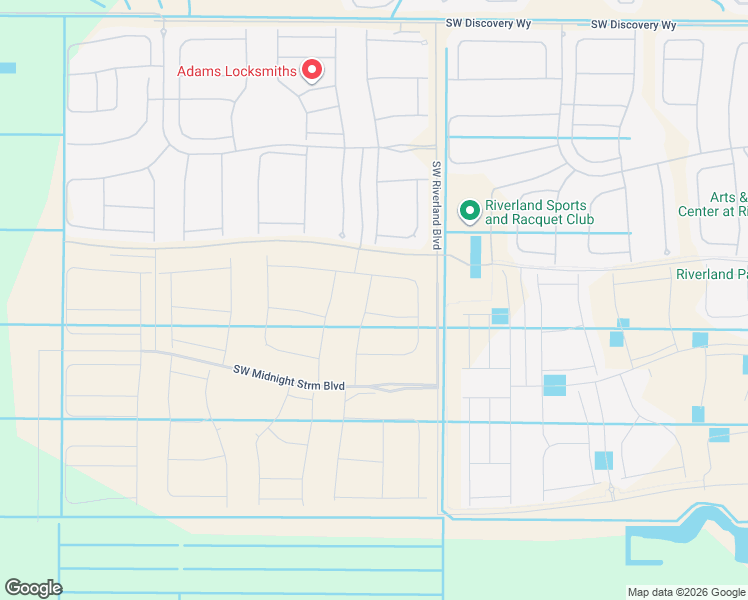map of restaurants, bars, coffee shops, grocery stores, and more near Winding Ridge Boulevard in Port St. Lucie