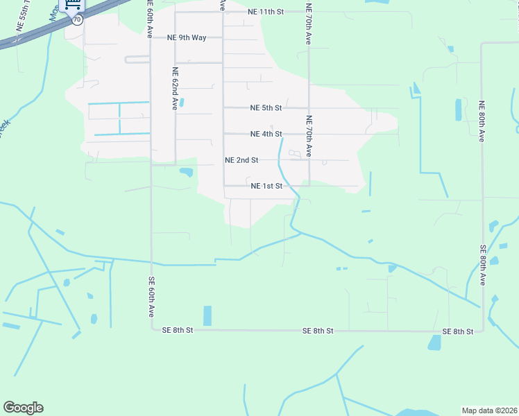 map of restaurants, bars, coffee shops, grocery stores, and more near 6668 Northeast 1st Street in Okeechobee
