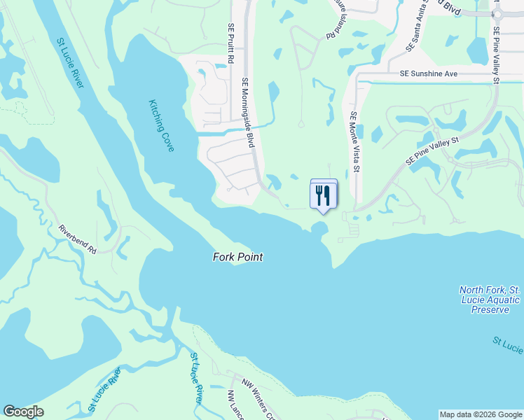 map of restaurants, bars, coffee shops, grocery stores, and more near 3308 Southeast Morningside Boulevard in Port St. Lucie