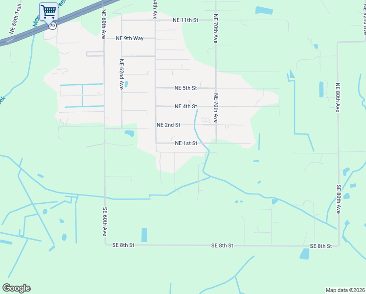 map of restaurants, bars, coffee shops, grocery stores, and more near 6668 Northeast 1st Street in Okeechobee
