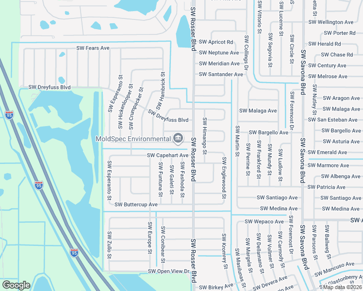 map of restaurants, bars, coffee shops, grocery stores, and more near 1774 Southwest Haylake Avenue in Port St. Lucie