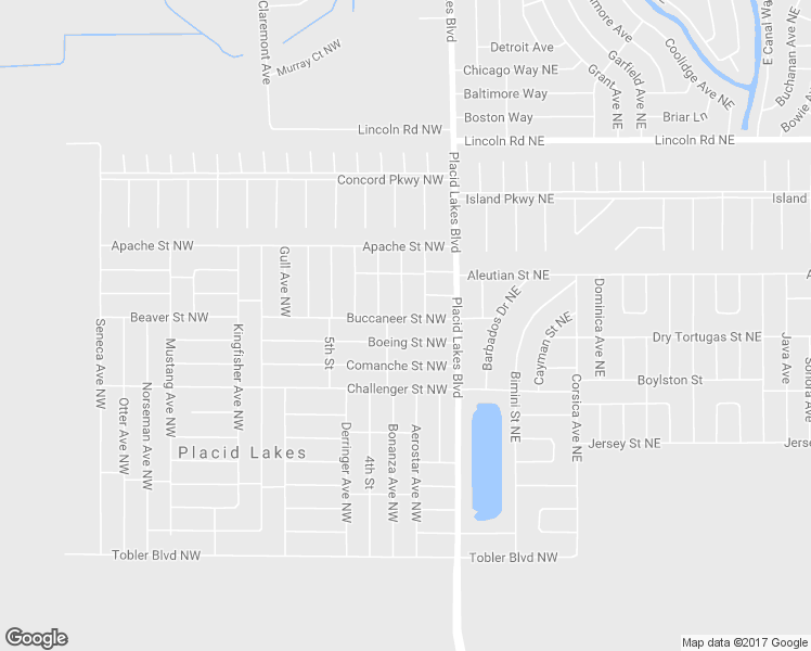 map of restaurants, bars, coffee shops, grocery stores, and more near 214 Buccaneer Street Northwest in Lake Placid