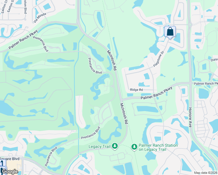 map of restaurants, bars, coffee shops, grocery stores, and more near 7418 Monte Verde in Sarasota