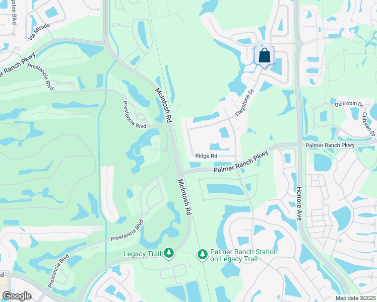 map of restaurants, bars, coffee shops, grocery stores, and more near 7448 Ridge Road in Sarasota