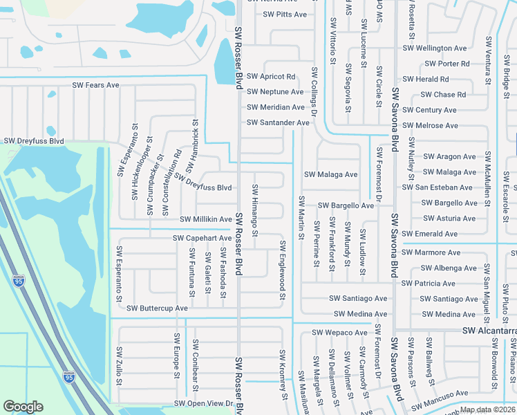 map of restaurants, bars, coffee shops, grocery stores, and more near 1692 Southwest Cefalu Circle in Port St. Lucie
