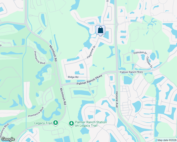 map of restaurants, bars, coffee shops, grocery stores, and more near 7462 Featherstone Boulevard in Sarasota