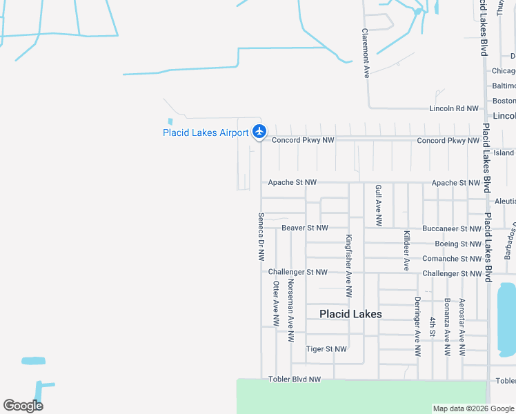 map of restaurants, bars, coffee shops, grocery stores, and more near 661 Seneca Avenue Northwest in Lake Placid
